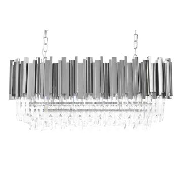 King Home IMPERIAL LONG SILVER DW-D5689S.SILVER Lampă cu pendul 18x40W/E14 IP20
