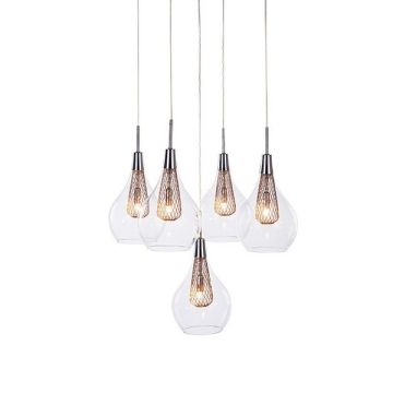 AZzardo ELEKTRA 5 AZ1690 Lampă cu pendul 5x40W/G9 IP20