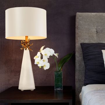 Flambeau NEO WHITE FB-NEO-TL-FR-WHT Lampă de masă 1x60W/E27