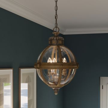 Feiss ADAMS FE-ADAMS-3P-BRZ Lampă cu pendul 3x60W/E14