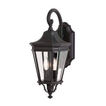 Feiss COTSWOLD LANE FE-COTSLN2-M-BK Aplique de perete 2x60W/E14 IP44