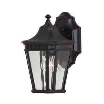 Feiss COTSWOLD LANE FE-COTSLN2-S-BK Aplique de perete 1x60W/E27 IP44