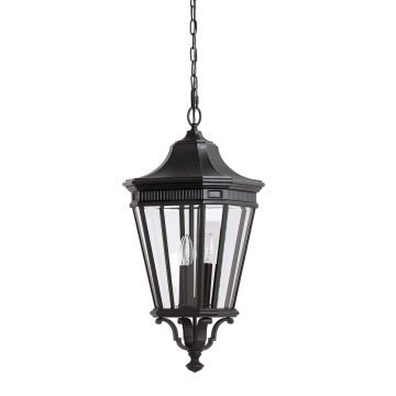 Feiss COTSWOLD LANE FE-COTSLN8-L-BK Lampă cu pendul 3x60W/E14 IP23