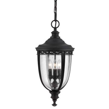 Feiss ENGLISH BRIDLE FE-EB8-L-BLK Lampă cu pendul 3x60W/E14 IP23