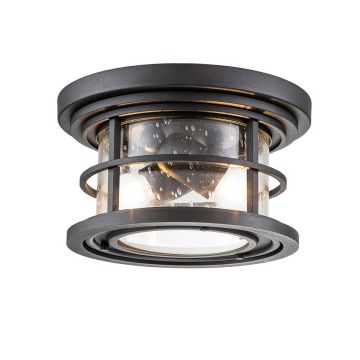 Feiss Lighthouse FE-LIGHTHOUSE-F-BLK Lustră de tavan 2x40W/E27 IP44