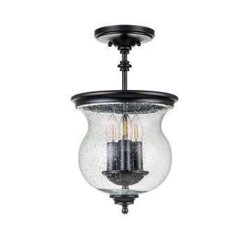 Feiss Pickering Lane FE-PICKERING-LANE-SF-BLK Lampă de tavan 3x40 W/E14