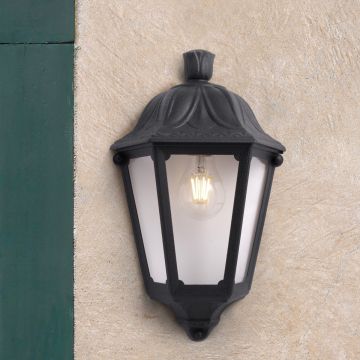 Fumagalli Iesse FMG-IESSE-BLK Aplique de perete 1x23W/E27 IP55
