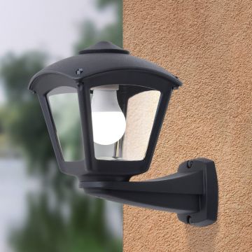 Fumagalli Nardo FMG-NARDO-ROBY-BLK Aplique de perete 1x23W/E27 IP55