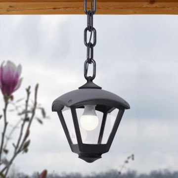 Fumagalli Sicar FMG-SICAR-DARIO-BLK Lampă cu pendul 1x23W/E27 IP55