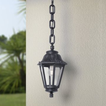 Fumagalli Sichem FMG-SICHEM-ANNA-BLK Lampă cu pendul 1x23W/E27 IP55