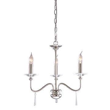 Elstead Lighting FINSBURY PARK FP3-POL-NICKEL Candelabru 3x60W/E14