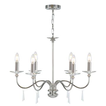 Elstead Lighting FINSBURY PARK FP6-POL-NICKEL Candelabru 6x60W/E14