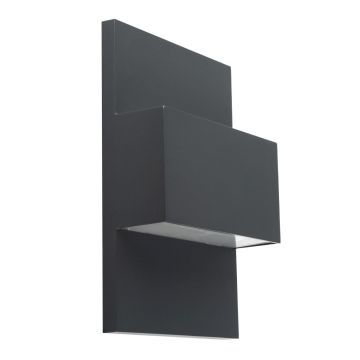 Norlys GENEVE 879GR Aplique de perete 1x8W/LED 3000K 890LM IP54