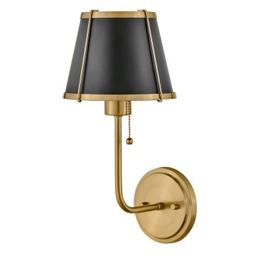 Hinkley Lighting Clarke HK-CLARKE1-BR-BK Aplique de perete 1x40W/E27 IP20