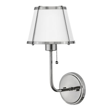 Hinkley Lighting Clarke HK-CLARKE1-PN-WH Aplique de perete 1x40W/E27 IP20