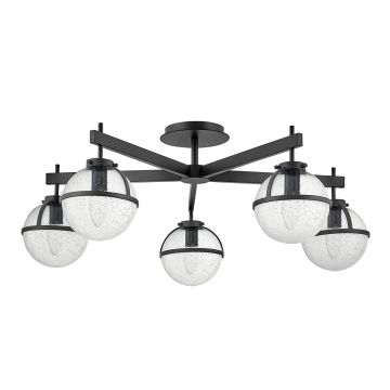 Hinkley Lighting Hollis HK-HOLLIS-5-C-BK Lampă de tavan 5x40 W/E14 ip44