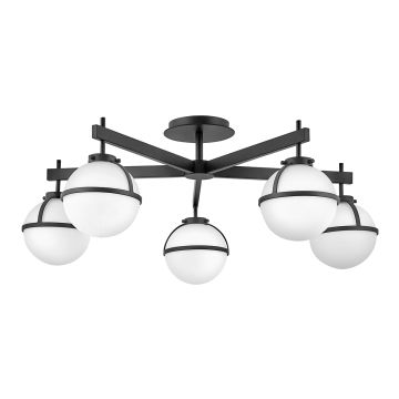 Hinkley Lighting Hollis HK-HOLLIS-5-O-BK Lampă de tavan 5x40 W/E14 ip44