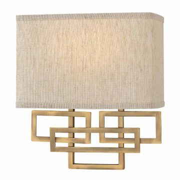 Hinkley Lighting LANZA HK-LANZA2-BR Aplique de perete 2x60W/E14