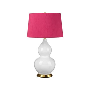 Elstead Lighting Isla ISLA-AB-TL-CRANBERRY Lampă de masă 1x60 W/E27