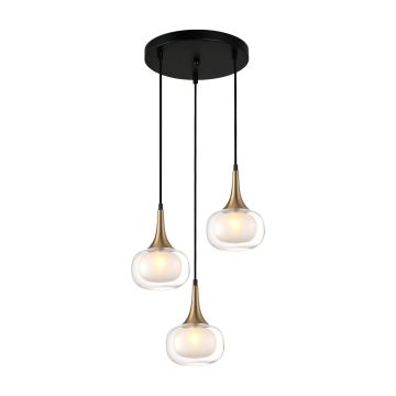 Italux KONILA PND-99709-3A-BRO-CL Lampă cu pendul 3x10W/G9 IP20
