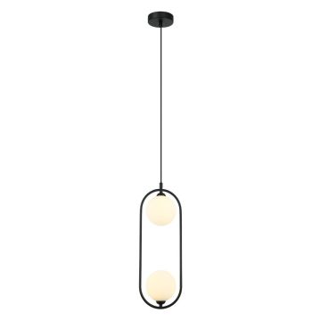 Italux LUPUS PND-3965-2-BK Lampă cu pendul 2x25W/G9 IP20