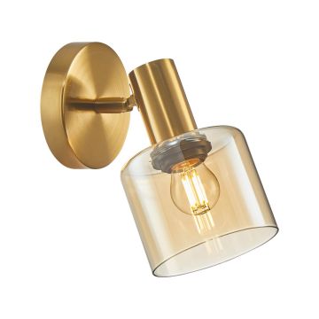 Italux SANTIA WL-65342-1 BRO+AMBER Aplique de perete 1x40W/E27 IP20