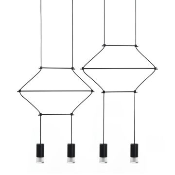 King Home FLUSSO LINE JD0032-4P Lampă cu pendul 4x3W/G9 3000K 960LMLM IP20