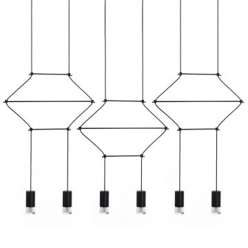 King Home FLUSSO LINE JD0032-6P Lampă cu pendul 6x3W/G9 3000K 1440LM IP20