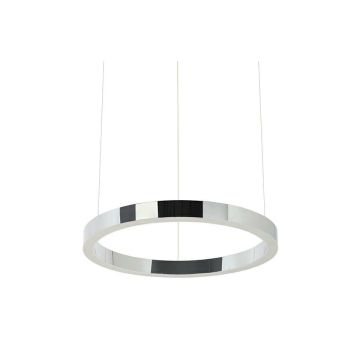 King Home RING JD8169-40.SILVER Lampă cu pendul 1x25W/LED 3000K 2000LM IP20
