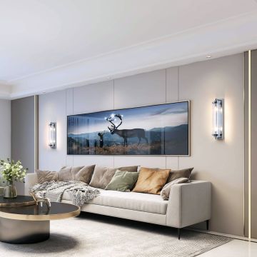 Light Prestige Lorenzo LP-2960/1W CH Aplique de perete 2x40W/E14 IP20