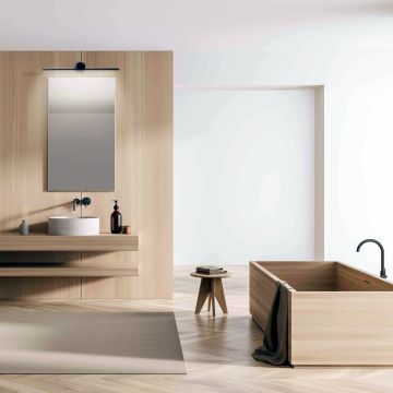 Light Prestige Modern Slim LP-777/1W M BK Aplique de perete 1x6W/LED 3000K 800 lm IP44