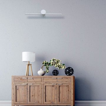 Light Prestige Modern Slim LP-777/1W M WH Aplique de perete 1x6W/LED 3000K 800 lm IP44
