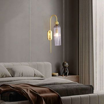 Light Prestige Piega LP-939/1W smoked Aplique de perete 1x40W/E14 IP20