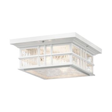 Elstead Lighting BEACON SQUARE KL-BEACON-SQUARE-F-WHT Lustră de tavan 2x60W/E27 IP44
