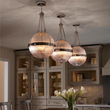 Kichler ASTER KL-ASTER-P-PN Lampă cu pendul 3x60W/E14