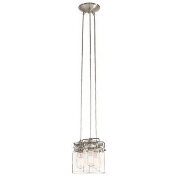 Kichler BRINLEY KL-BRINLEY3-NI Lampă cu pendul 3x60W/E27
