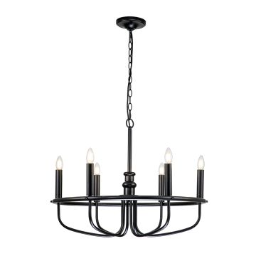 Kichler Capitol Hill KL-CAPITOL-HILL6-BLK Candelabru 6x40 W/E14