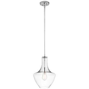 Kichler EVERLY KL-EVERLY-P-S-CH Lampă cu pendul 1x60W/E27