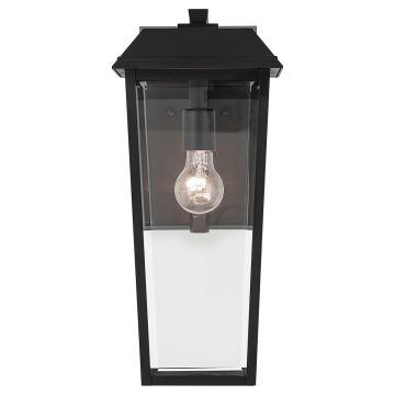 Kichler Mathus KL-MATHUS2-M-BK Aplique de perete 1x60W/E27 ip44