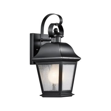 Kichler Mount Vernon KL-MOUNT-VERNON2-S-BK Aplique de perete 1x60W/E27 ip44