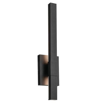 Kichler Nocar KL-NOCAR-M-BK Aplique de perete 1x20W/LED 3000K 1150lm IP44