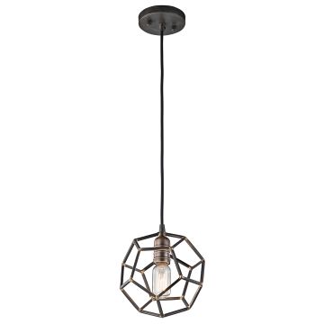 Kichler ROCKLYN KL-ROCKLYN-MP-RS Lampă cu pendul 1x60W/E27