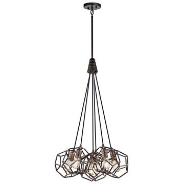 Kichler ROCKLYN KL-ROCKLYN6-RS Lampă cu pendul 6x60W/E27
