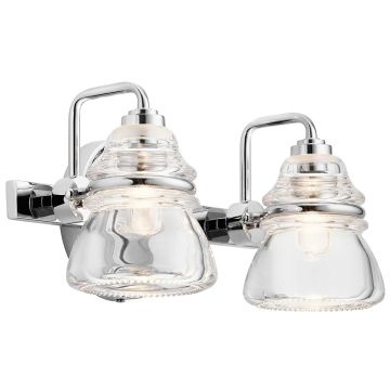 Kichler Talland KL-TALLAND2-PC-BATH Aplique de perete 2x3.5W/G9 IP44