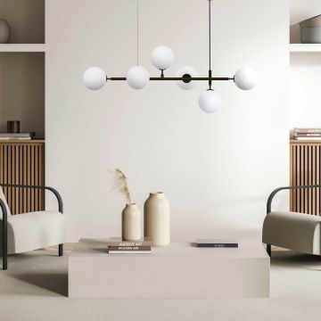 Light Prestige Alisa LP-005/6P BK/WH Lampă cu pendul 6x40W/E14 IP20