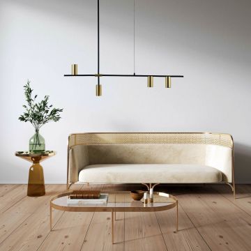 Light Prestige Arizona LP-074/4PL BK/GD Lampă cu pendul 4x50W/GU10 IP20