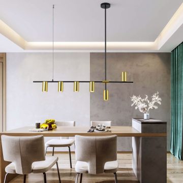 Light Prestige Arizona LP-074/6PL BK/GD Lampă cu pendul 6x50W/GU10 IP20