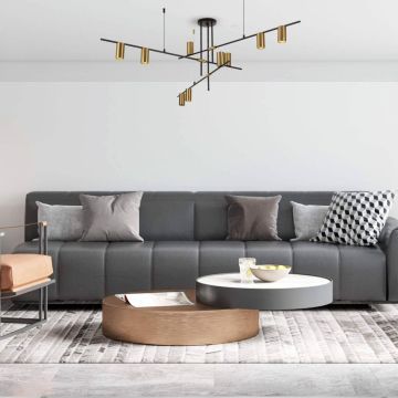 Light Prestige Arizona LP-074/9PL BK/GD Lampă cu pendul 9x50W/GU10 IP20