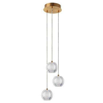 Light Prestige Brillant LP-3303/3P GD Lampă cu pendul 3x11W/LED 1080lm IP20