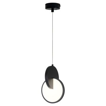 Light Prestige Circlo LP-1311/1P BK Lampă cu pendul 1x8W/LED 3000K|4000K|6000K 843lm IP20